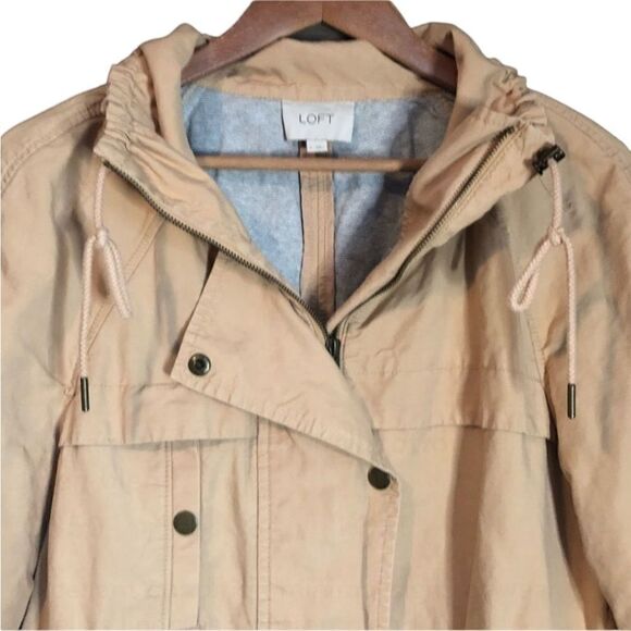 Loft anorak jacket. Shell cotton & linen blend. - Picture 2 of 11